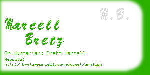 marcell bretz business card